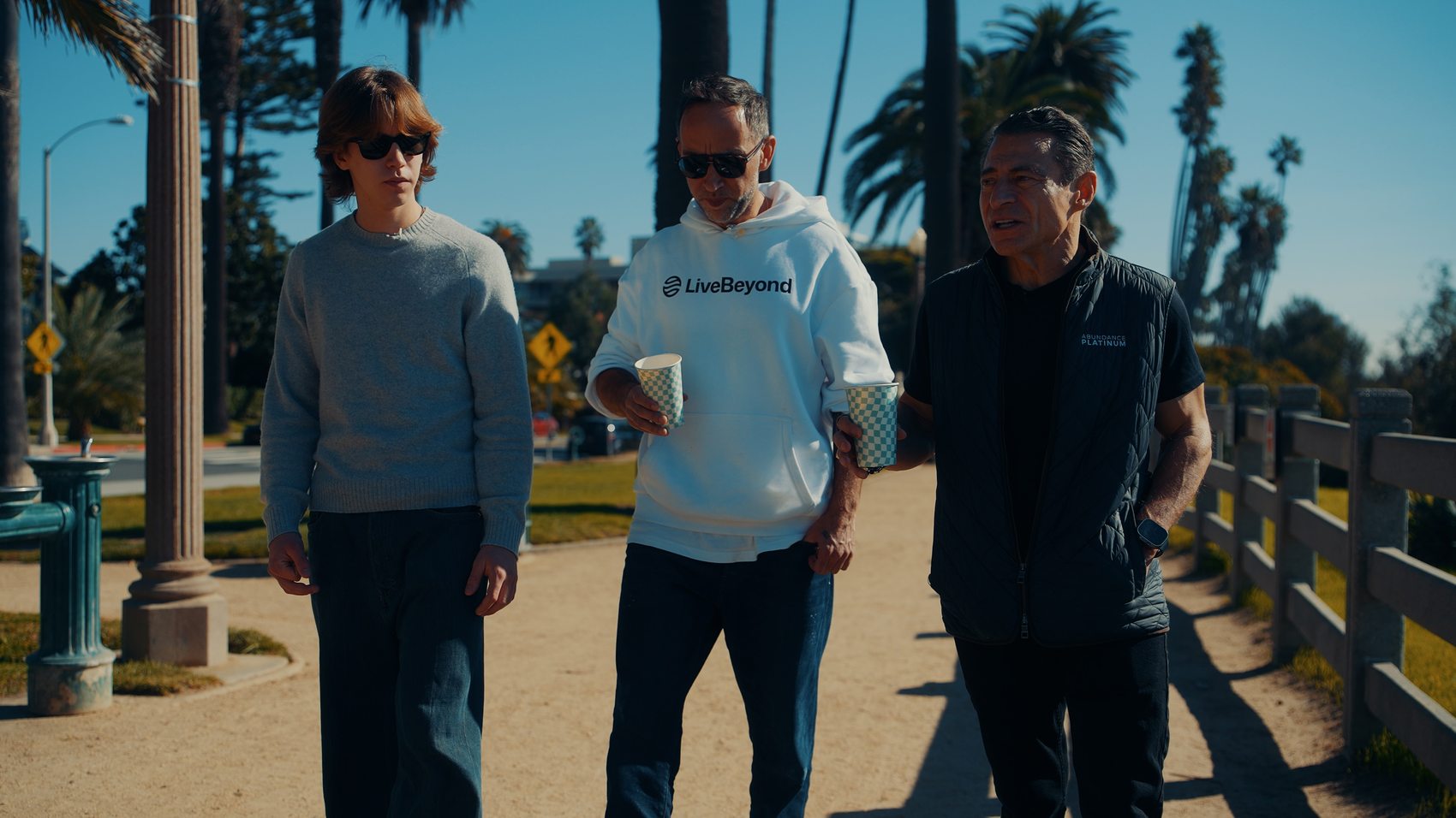 Marek and Aleksander with Peter Diamandis