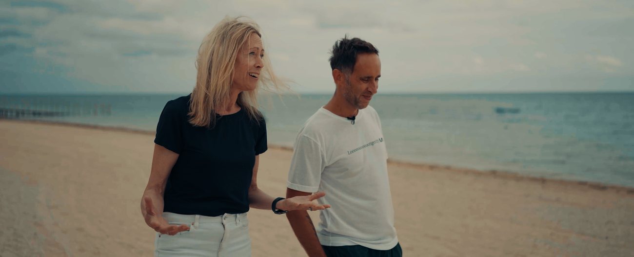 Tina Woods and Marek in Okinawa